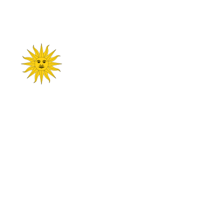 Uruguay Map Flag clipart