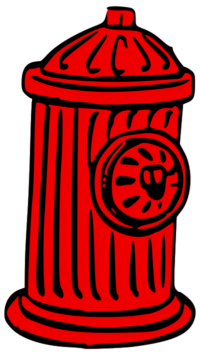 US Fire Hydrant—Colored clipart