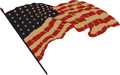 US flag clipart