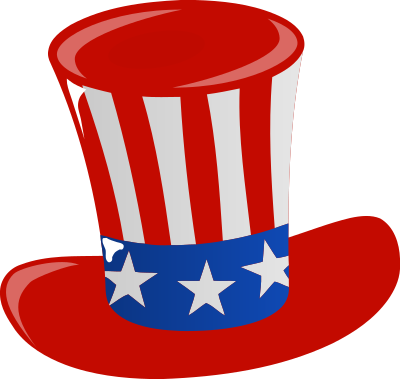 US flag hat clipart