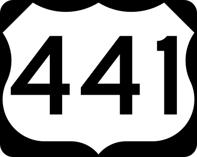 U.S. Highway 441 Shield (MUTCD #M1-4, Public Domain) clipart