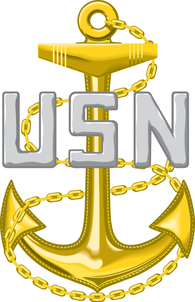 U.S. Navy Chief Petty Officer Collar and Cap Insignia clipart