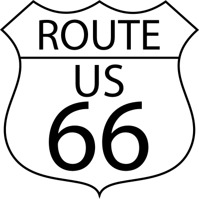 US Route 66 clipart