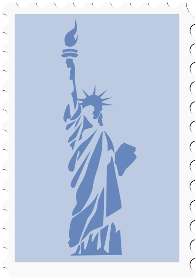 US stamp clipart