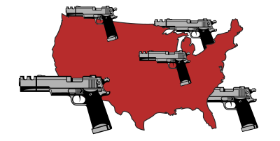 USA and Guns clipart