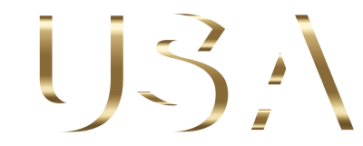 USA Flag Typography Copper No Background clipart
