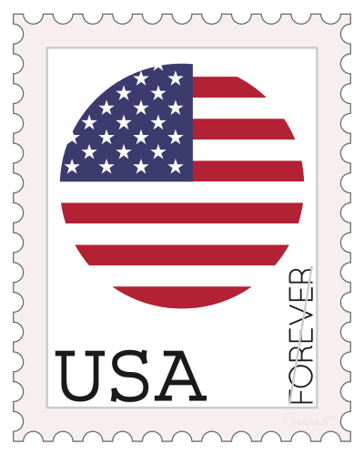 USA Forever Stamp Concept clipart
