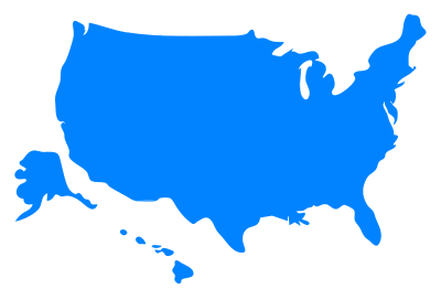 USA Map Silhouette clipart