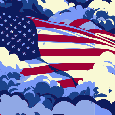 USA Patriotic AI clipart