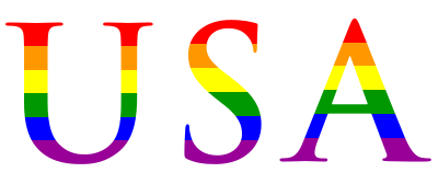USA Rainbow clipart