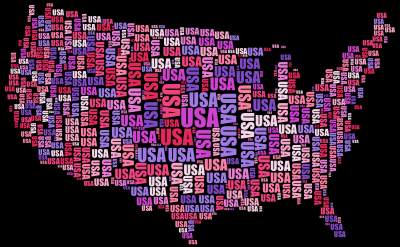 USA Word Cloud clipart