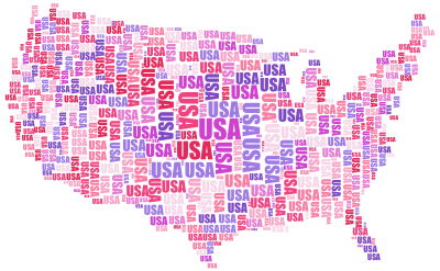 USA Word Cloud No Background clipart