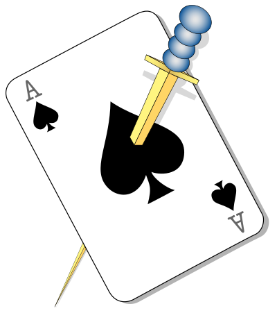USAF 116th Air Refueling Squadron "Ace of Spades" emblem clipart