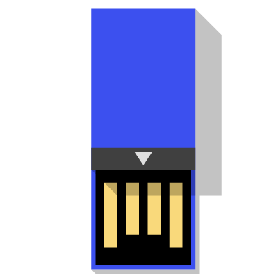 Usb clip drive clipart