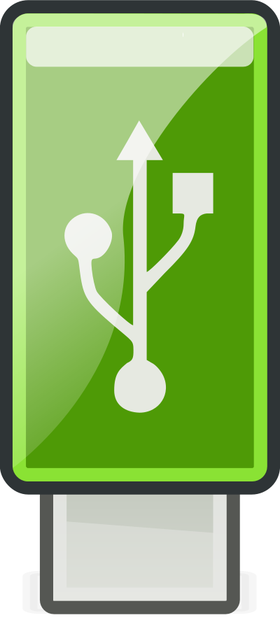 USB Green - Tango style clipart