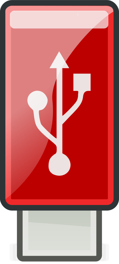 USB Red - Tango style clipart