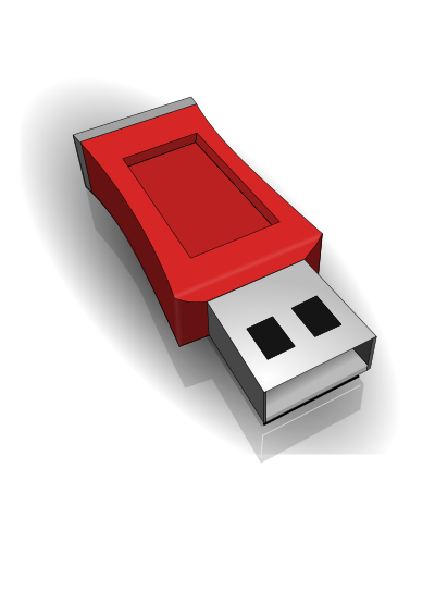 USB stick 3D clipart