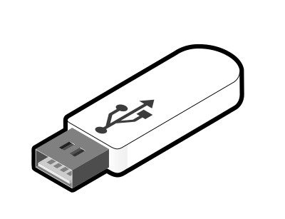 USB Thumb Drive 3 clipart