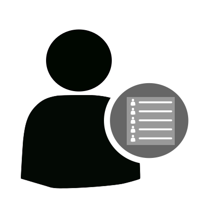 User contact list clipart