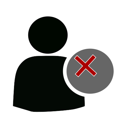 User decline clipart