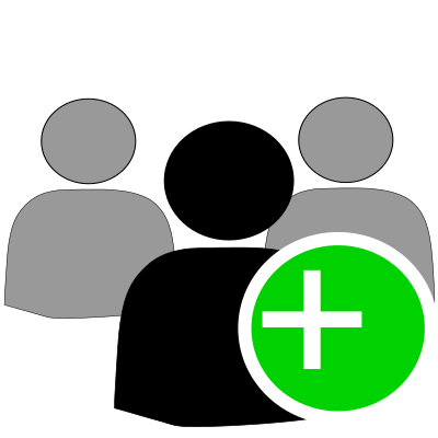 User group add clipart