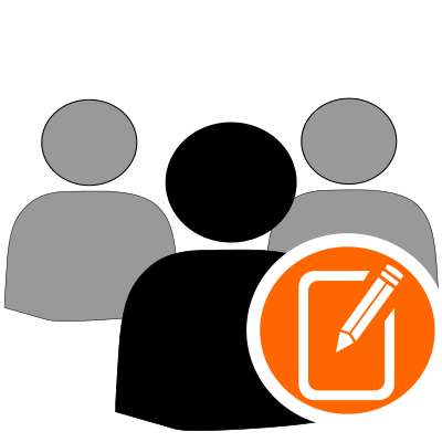 User group edit clipart