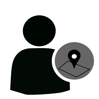 User location map clipart