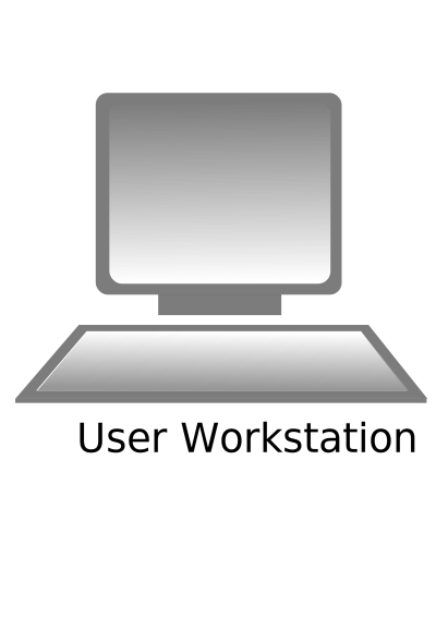 User Workstation clipart