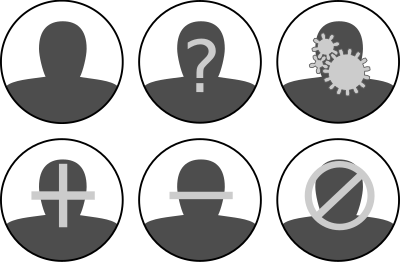 Users Icon Set clipart