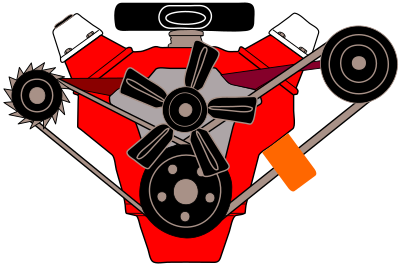 V8 engine clipart