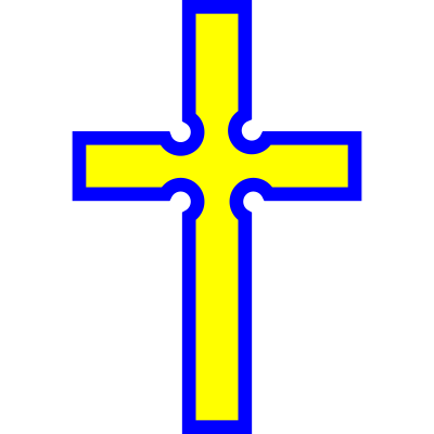 VA-007 Episcopal Cross clipart