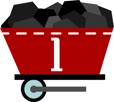 VagÃ³n de carbon. Coal wagon clipart