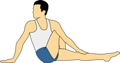 Vakrasana clipart