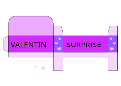 Valentin - surprise - box clipart