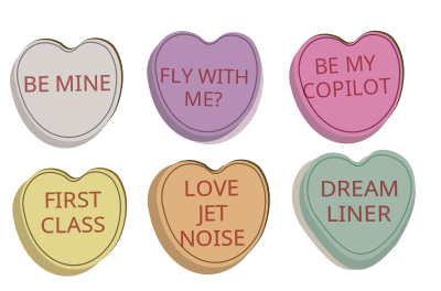Valentine Conversation Hearts clipart