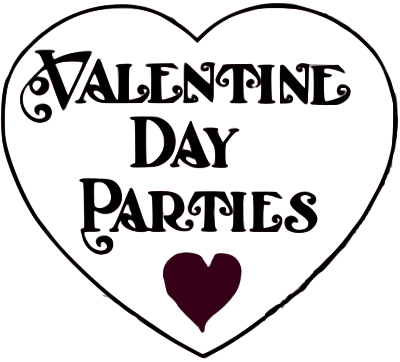Valentine Day Parties - title clipart