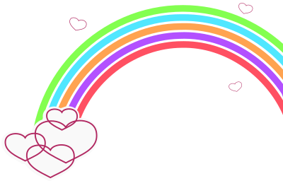 Valentine Rainbow clipart