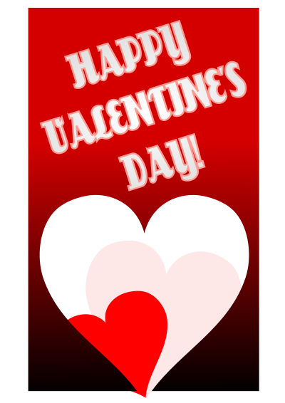 Valentine's day card clipart