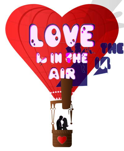 Valentines Day Love Is In The Air clipart