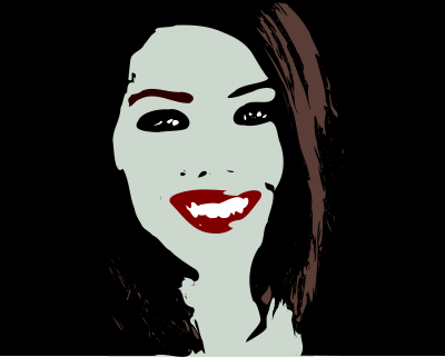Vampire girl clipart