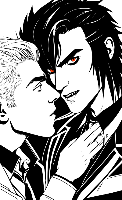 Vampire love clipart