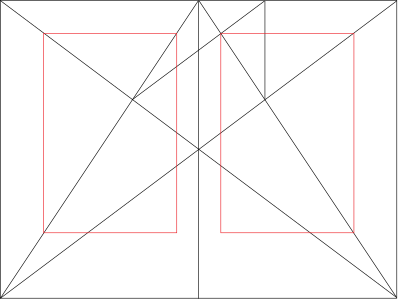 Van de Graaf canon in book design clipart