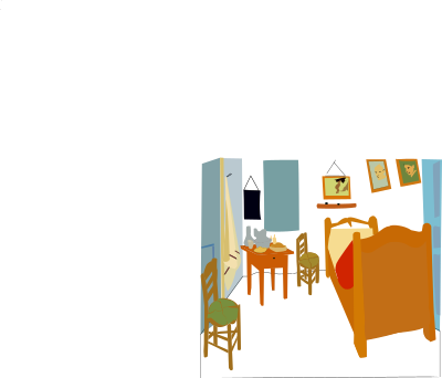 Van gogh's room enrique 01 clipart
