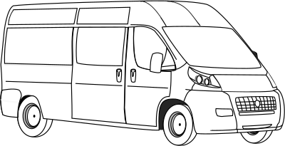 Van Line Art clipart