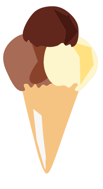 Vanilla ice cream clipart
