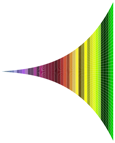 Vanishing Point Spectrum Wall Mosaic clipart