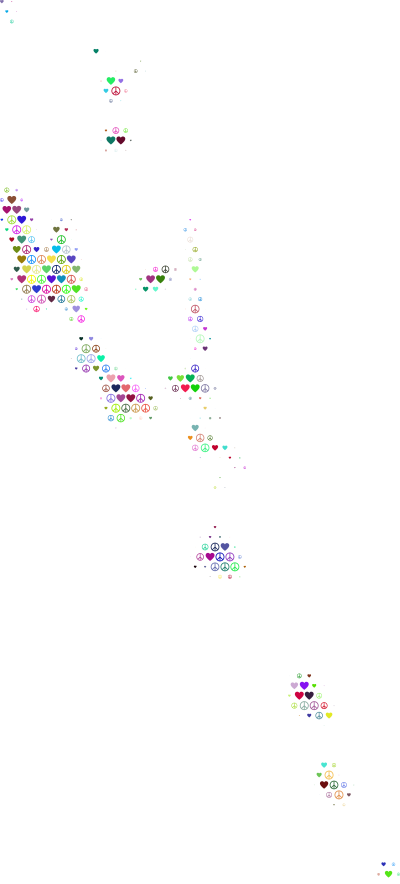 Vanuatu Love And Peace Colorful clipart