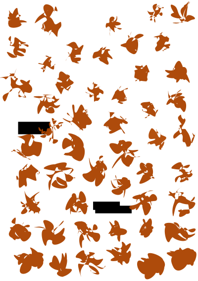 Various Cartoons and Faces clipart
