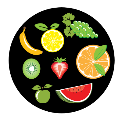 Various fruits clipart