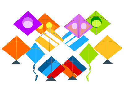 Various Kites clipart